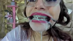 Play Braces Tease: Auro's Wet and Wild Deepthroat Blowjob