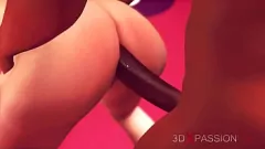 Reproducir Rubia animada 3D con perfectos anhelos para la gran polla