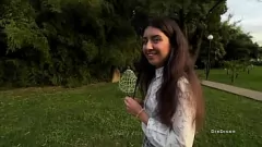 Reproduzir Adolescentes da faculdade selvagem ficam travessos na floresta de bambu: sexo público real capturado na câmera