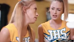 Play Old Coach Fucks Two Petite Cheerleaders in a Wild Threesome