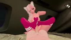 Reproduzir Amador vestido de meia com tatuagens dá a footjob em jet vrchat erp privado