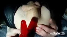 Play Orifice dildo onanism - rubber-base paint toy boy alone